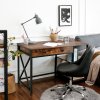 Psací stůl industriální, hnědý 115x76 CM