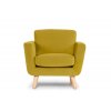 Křeslo TAGIO skandi žluté 01