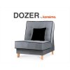 Křeslo DOZER šedočerné 01