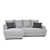Rohová sedací souprava TUBERO šedá, levé provedení 02
