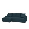 Rohová sedací souprava TUBERO modrá, levé provedení 03