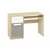 Psací stůl PONGO buk bílý světle šedý 119 x 79 x 55 cm