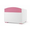 Dětská truhla PABIS bílá růžová 60 x 50 x 35