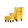 Křeslo MILES žluté 07