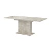 Rozkládací jídelní stůl GIANT 160 světlý beton rozložený