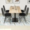 Jídelní set stůl, židle SUN bříza, černý