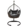 Závěsné houpací křeslo MAVERA antracit, černé