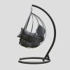 Závěsné houpací křeslo MAVERA antracit, černé