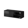 Televizní stolek BEST 100 cm černý/černý lesk-3
