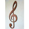 Nástěnná dřevěná dekorace HOUSLOVÝ KLÍČ 25 cm polydřevo 