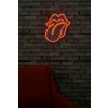 Nástěnná dekorace s led osvětlením THE ROLLING STONES červená 