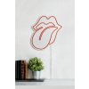 Nástěnná dekorace s led osvětlením THE ROLLING STONES červená 