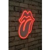 Nástěnná dekorace s led osvětlením THE ROLLING STONES červená 