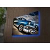 Nástěnný obraz na plátně CHEVROLET BEL AIR s led osvětlením 45 cm 
