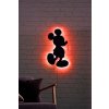Nástěnná dekorace MICKEY MOUSE s led osvětlením 30 cm červená 
