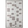 Koberec 80 x 150 MOZAIKA bílá, šedá