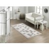 Koberec 80 x 150 MOZAIKA bílá, šedá