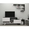 Televizní stolek HADISE bílá antracit