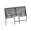 Zahradní nábytek set ALFA 2+1+1 černá šedá