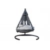 Závěsné houpací křeslo SPIDER šedá