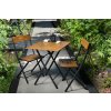 Zahradní nábytek set BISTRO 4 ořechová černá