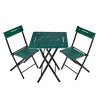 Zahradní nábytek set BISTRO 5 zelená černá