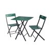 Zahradní nábytek set BISTRO 5 zelená černá