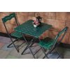 Zahradní nábytek set BISTRO 6 zelená černá