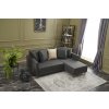 Rohová sedací souprava s rozkladem na lůžko AYDAM pravá antracit