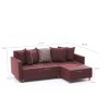 Rohová sedací souprava s rozkladem na lůžko AYDAM pravá červená