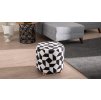 Taburet BEGON černobílá