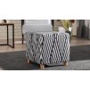 Taburet DAISY černobílá