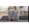Taburet DAISY černobílá