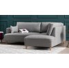 Rohová sedací souprava FELILX EXTRA SOFT pravá světle šedá