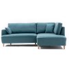Rohová sedací souprava FELILX EXTRA SOFT pravá tyrkysová