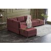 Rohová sedací souprava s rozkladem na lůžko FLY levá bordó červená