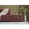 Rohová sedací souprava s rozkladem na lůžko FLY levá bordó červená