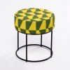 Taburet MOON žlutá, zelená