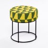 Taburet MOON žlutá, zelená