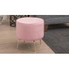 Taburet OCTO růžová, zlatá