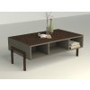 Konferenční stolek LINEA tmavě šedá hnědá