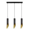 Lustr KESIK černá zlatá