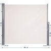 Boční markýza zatahovací 160 x 350 béžová rozměry