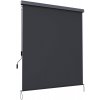 svislá markýza zatahovací 160 x 250 cm tmavě šedá 1