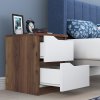Noční stolek BD103 ořech bílá