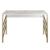 Psací stůl TUNA zlatá bílá