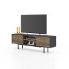 Televizní stolek COLOSSEO černá ořech
