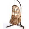 Závěsné houpací křeslo BODRUM hnědé