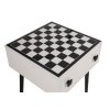 Šachový stolek CHESSO bílý černý