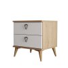 Noční stolek VERSA dub bílý